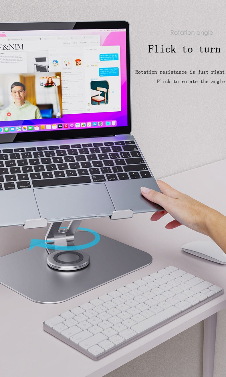 360 Rotating Ergonomic Laptop Holder Riser