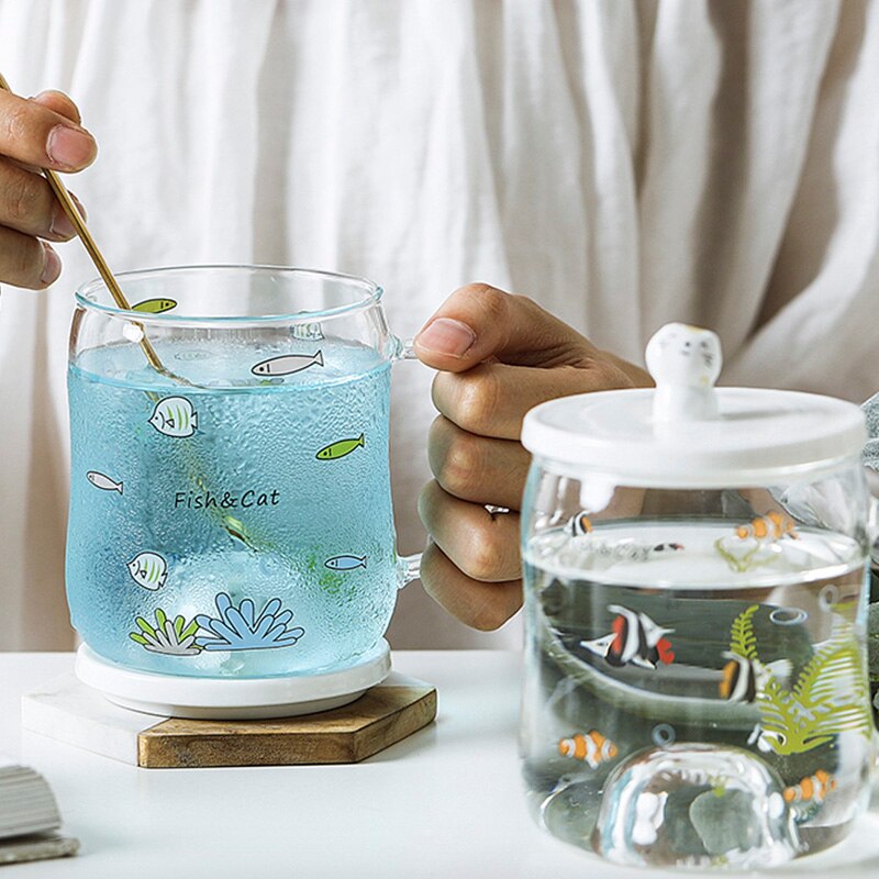 Cartoon Cat Transparent Floating Mug - Image 2