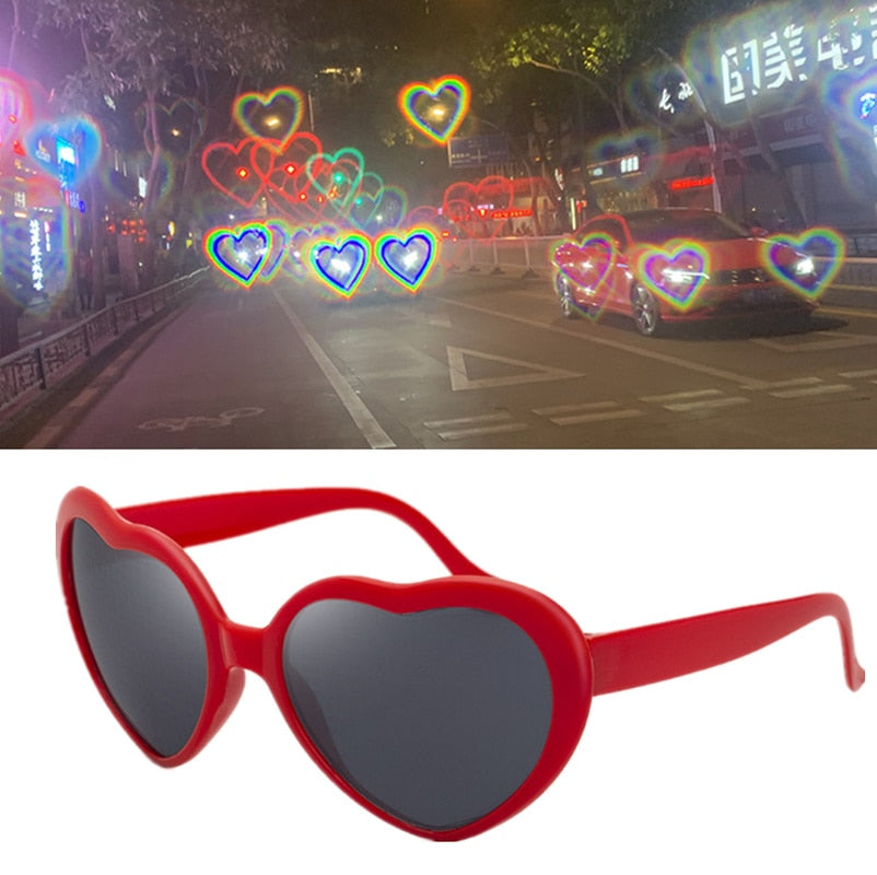 Heart Special Light Effect Party Glasses - Image 0