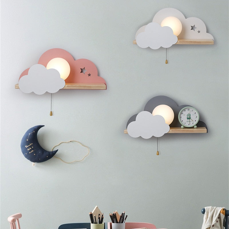 Nordic Kids Cloud Sky LED Wall Lamp