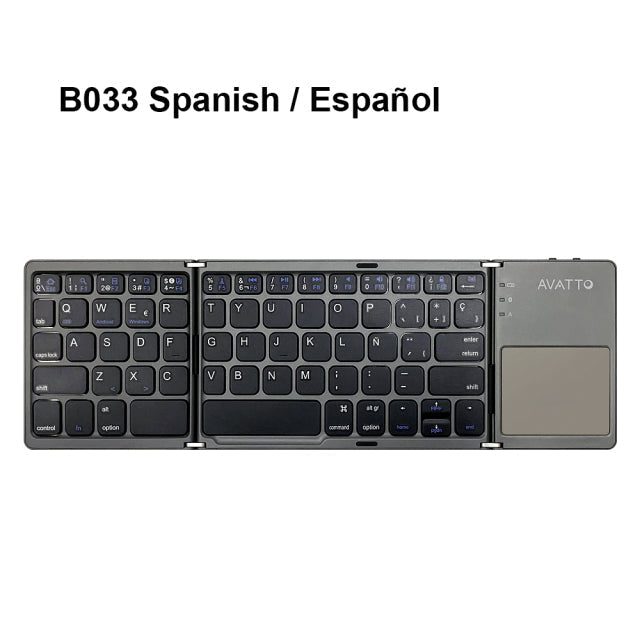 Universal Mini Foldable Wireless Keyboard with Touchpad - Image 14