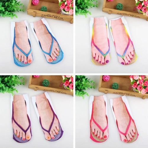 3D Printed Funny Flip Flops Socks - Image 0