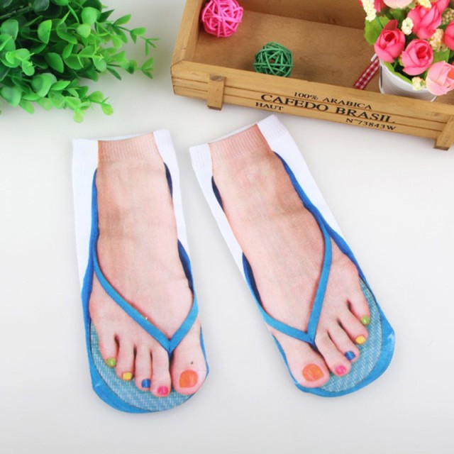 3D Printed Funny Flip Flops Socks - Image 3