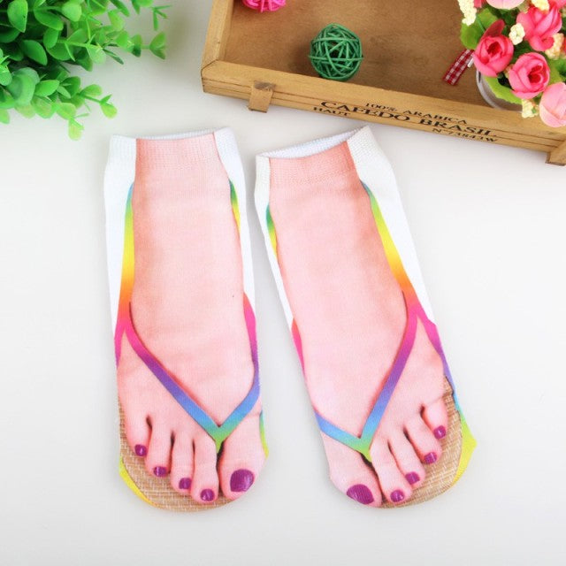3D Printed Funny Flip Flops Socks - Image 4