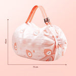 Foldable Colorful Flower Reusable Shopping Bag