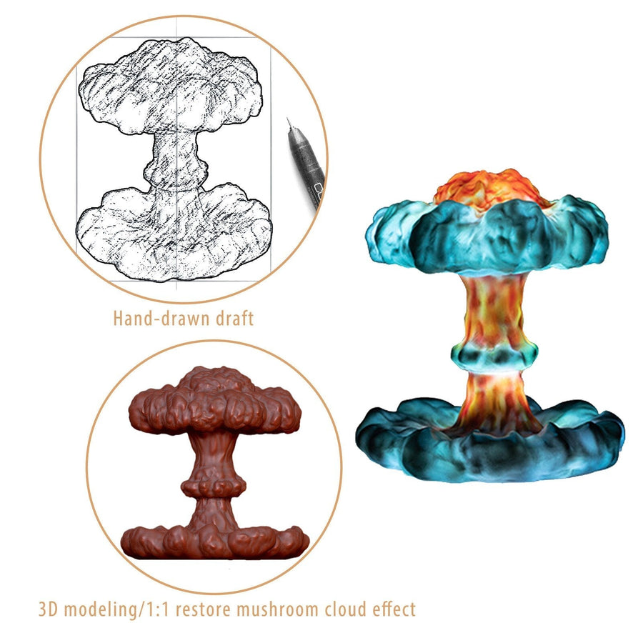 Creative 3D Mushroom Cloud Night Lamp - Image 3