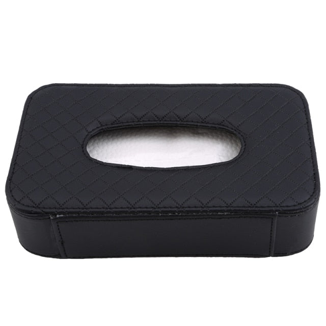 Luxury Leather Hanging Car Tissue Box - Image 9