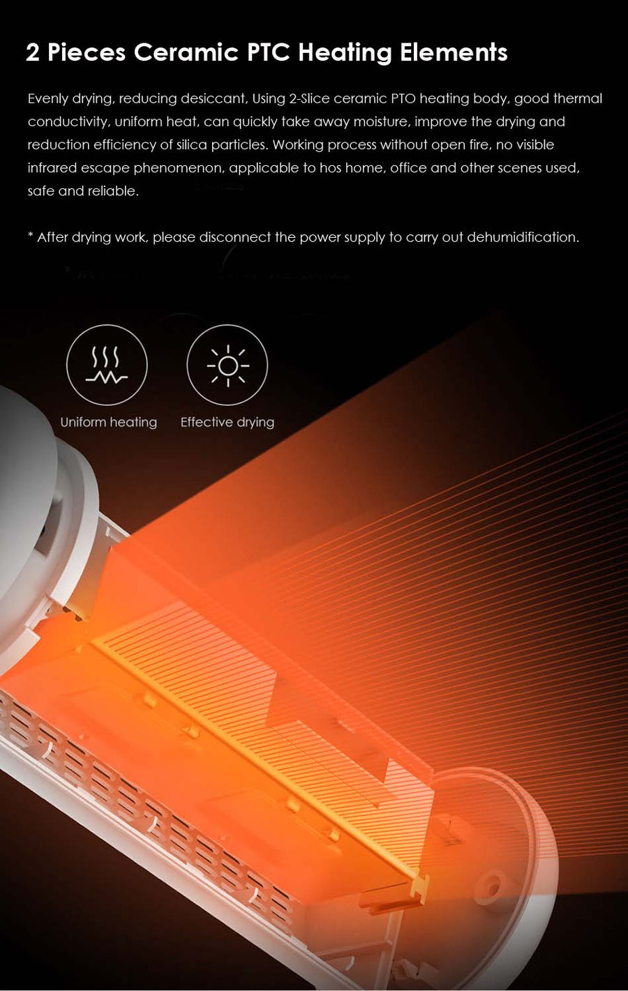 Portable Ceramic Home Mini Air Dehumidifier - Image 8
