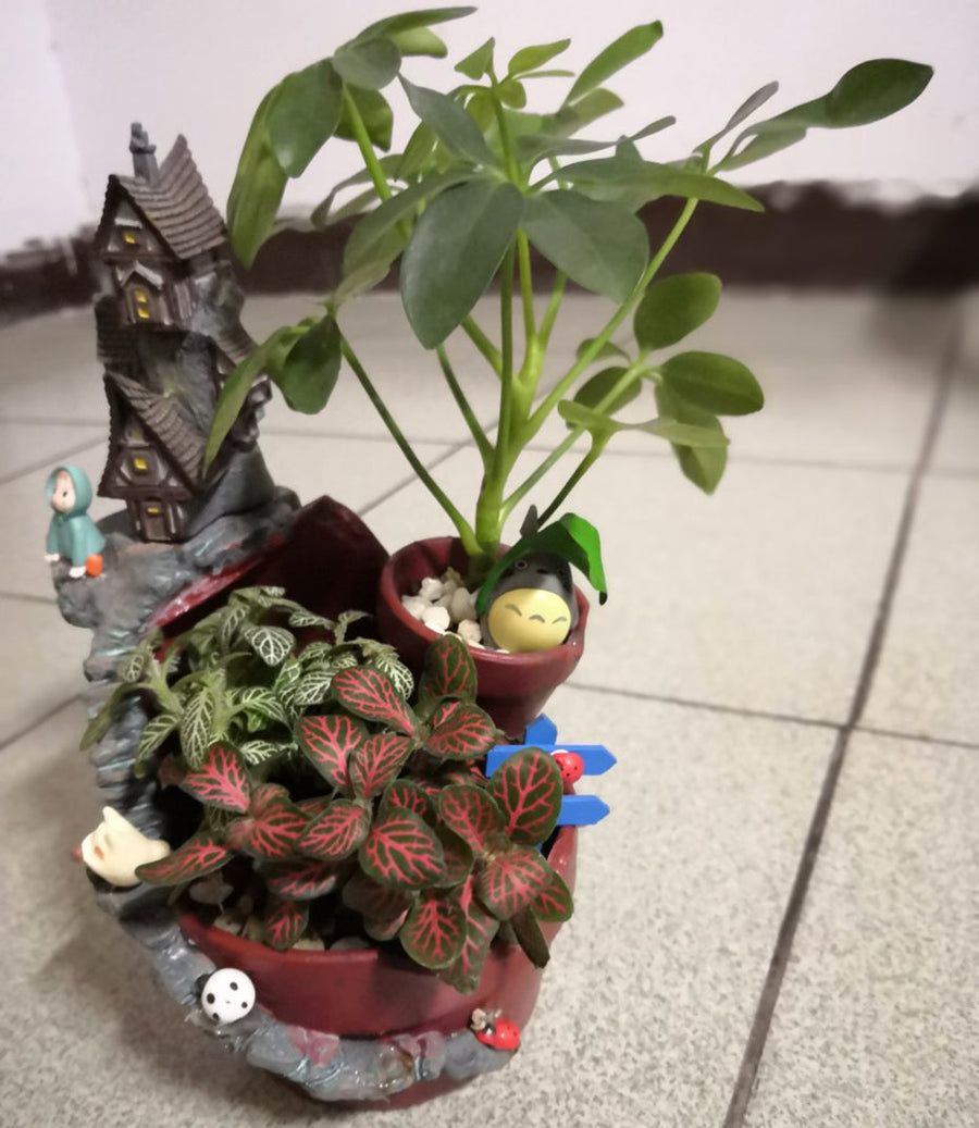 Fairy Garden House Creative Resin Flowerpot - Image 1