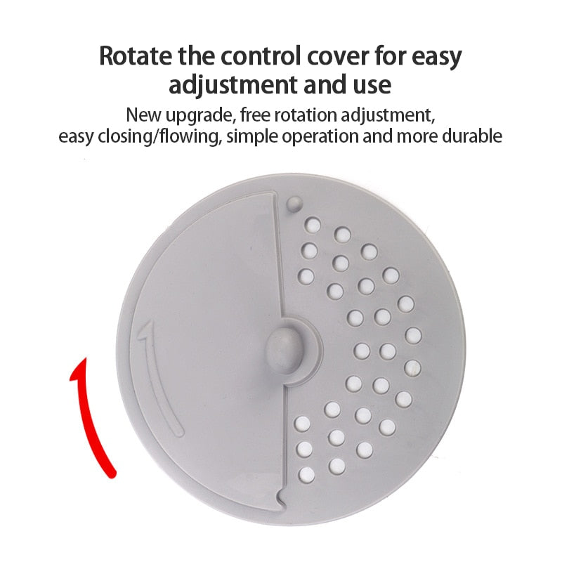 Rotatable Anti-Clogging Water Stopper Filter