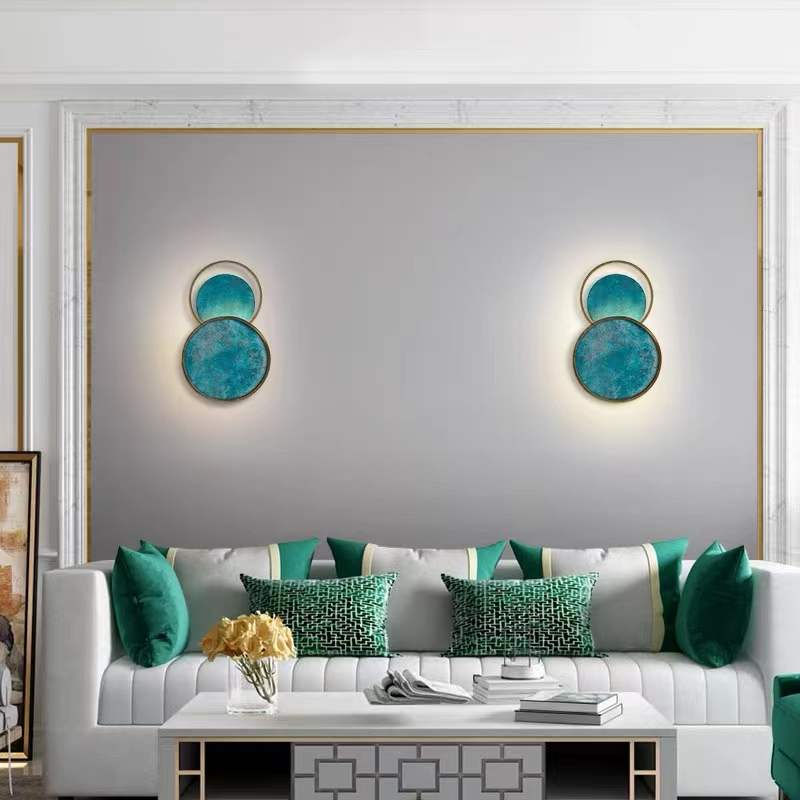 Post Modern Turquoise Elegant Wall Lamp