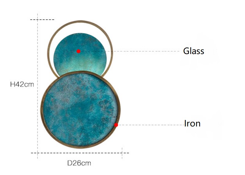 Post Modern Turquoise Elegant Wall Lamp