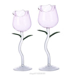 Rose Shape Elegant Wine Glass