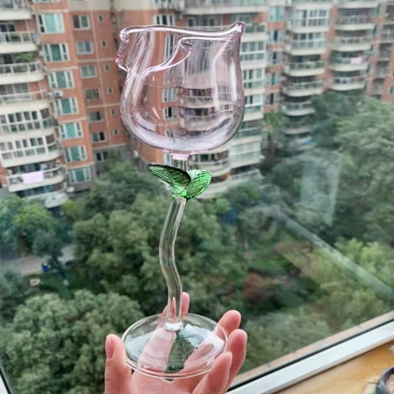 Rose Shape Elegant Wine Glass - Image 3
