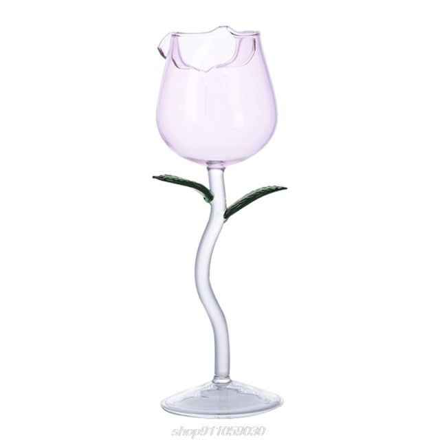 Rose Shape Elegant Wine Glass - Image 8