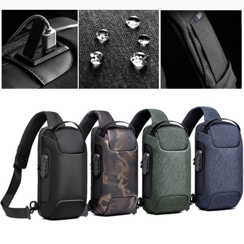 Anti Theft Waterproof Crossbody Travel Messenger Bag - Image 5
