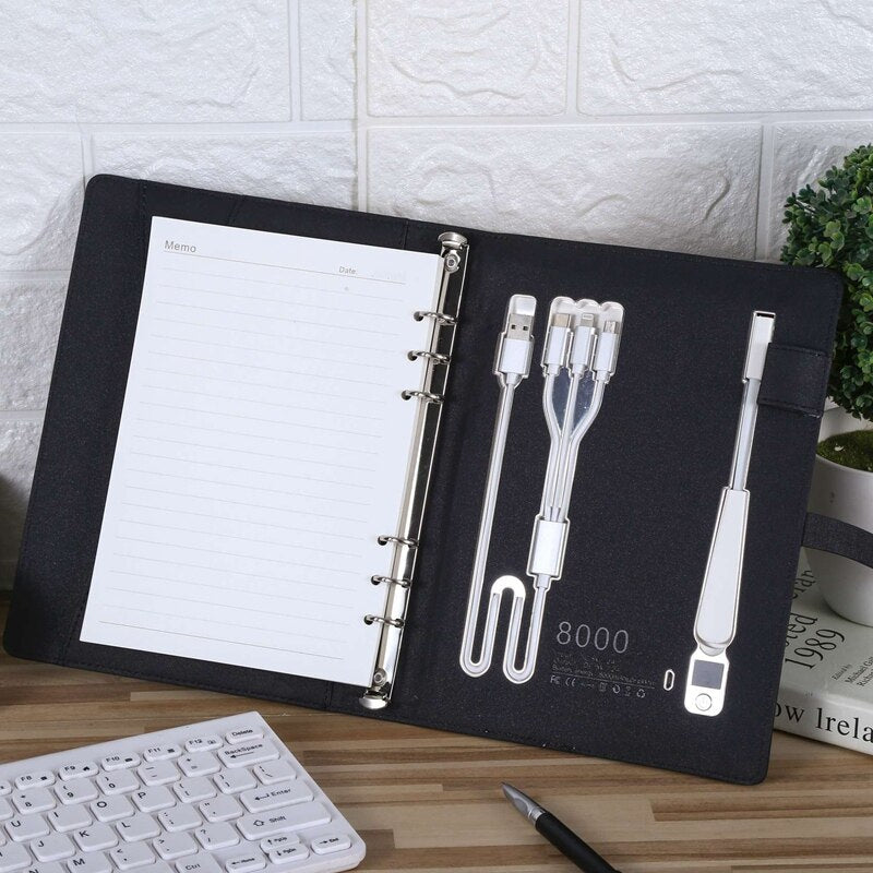 Business Class Power Bank Light Charging Notebook