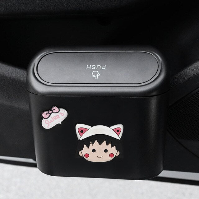 Cute Cartoon Car Door Trash Can