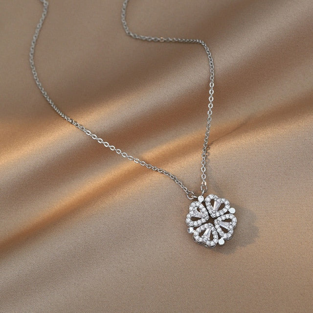 Cute Four Heart Magnet Necklace - Image 6