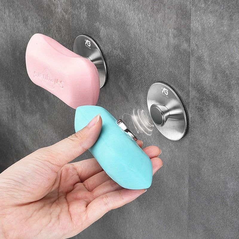 Wall-Mounted  Magnetic Soap Holder Rack - Image 11
