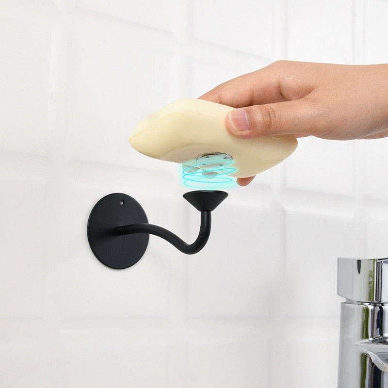 Wall-Mounted  Magnetic Soap Holder Rack - Image 8