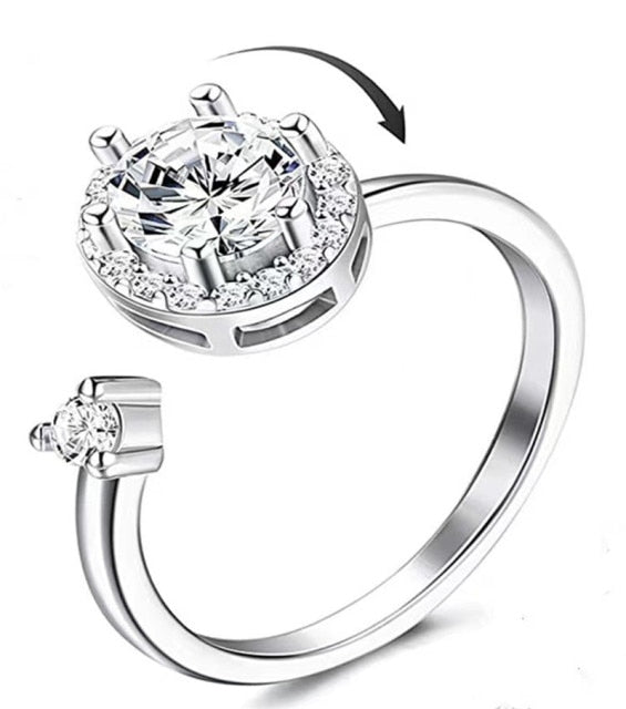 Elegant Sunflower Sunshine Rotating Ring - Image 7
