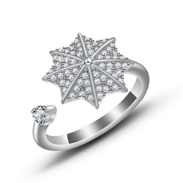 Elegant Sunflower Sunshine Rotating Ring - Image 10