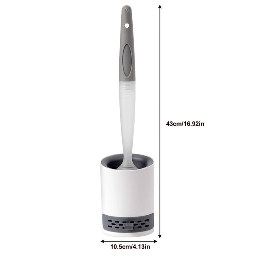 Soft Silicone Soap Sprayer Toilet Cleaning Brush - Image 2