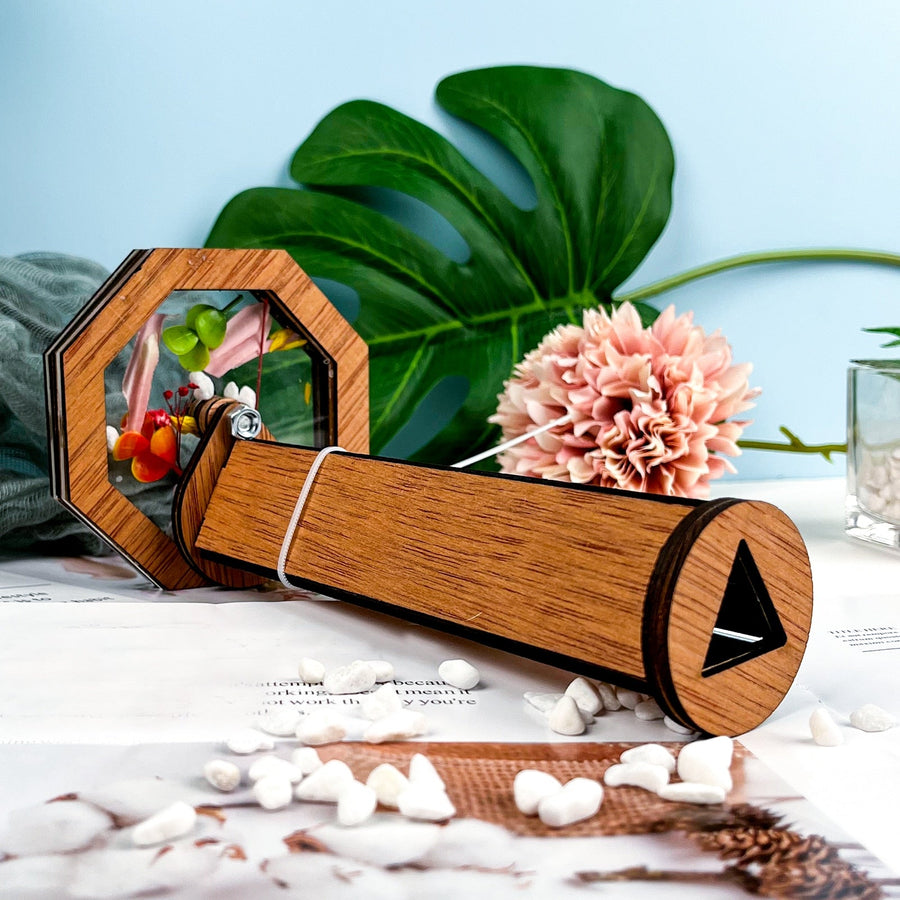 Wooden DIY Kids Kaleidoscope Toy - Image 2