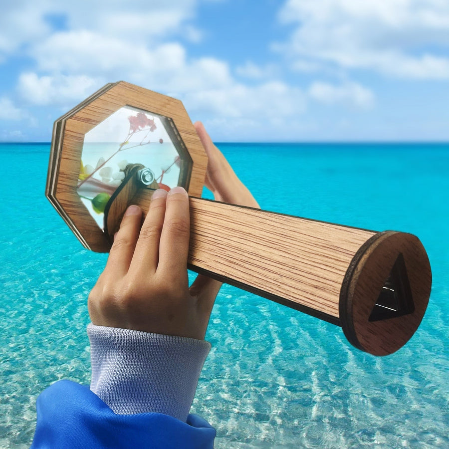 Wooden DIY Kids Kaleidoscope Toy - Image 4