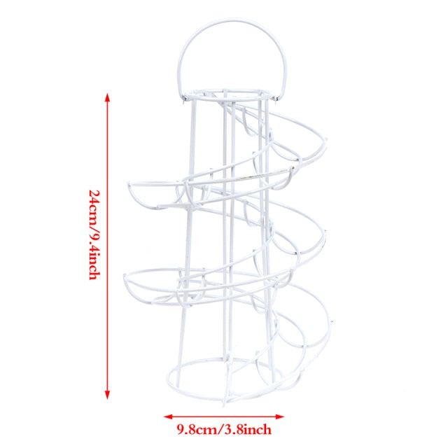 Creative Spiral Egg Dispenser Storage Rack - Image 9