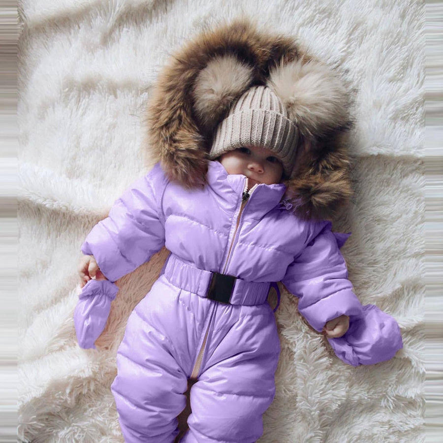 Warm Long Sleeve Hooded Baby Coat - Image 5