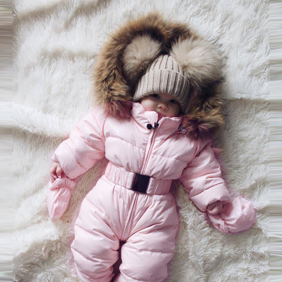 Warm Long Sleeve Hooded Baby Coat - Image 1