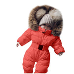 Warm Long Sleeve Hooded Baby Coat