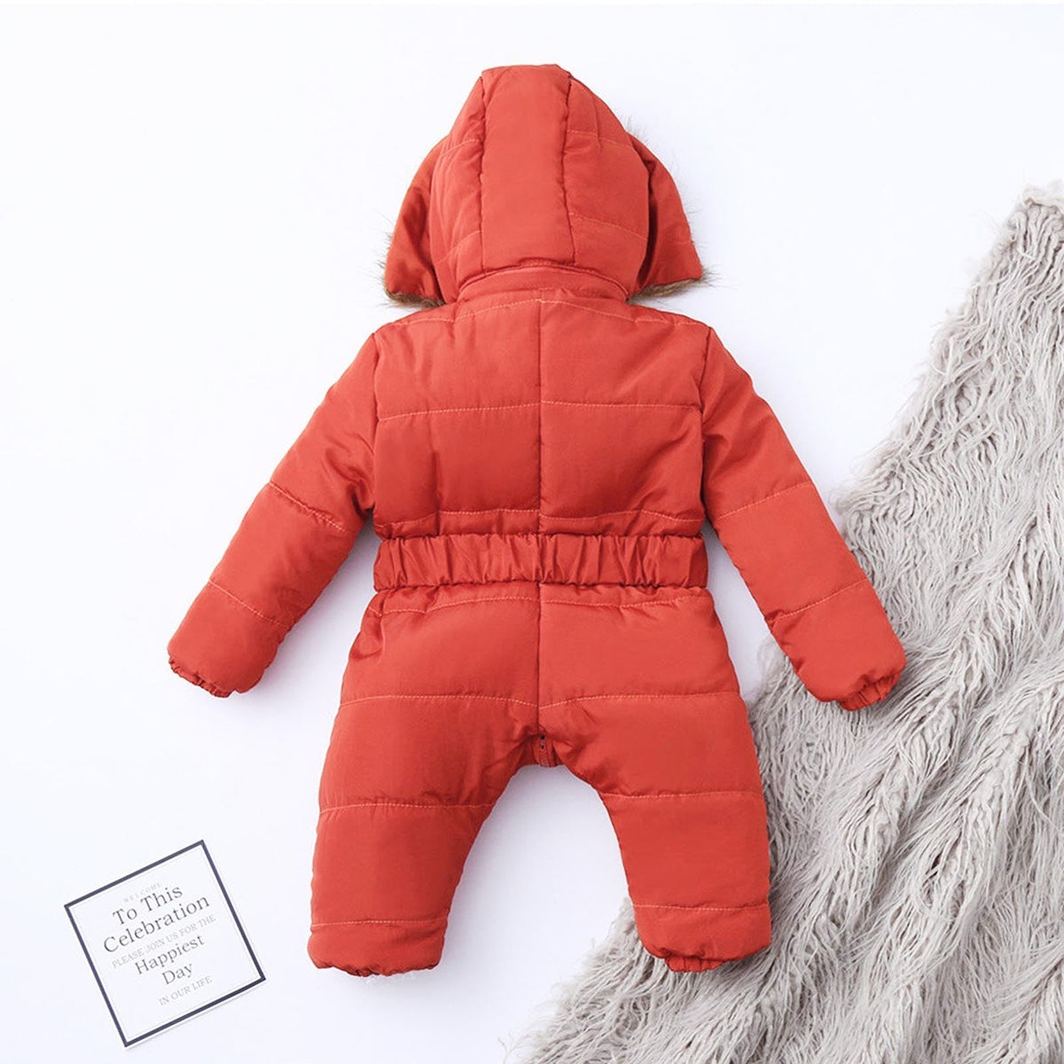 Warm Long Sleeve Hooded Baby Coat