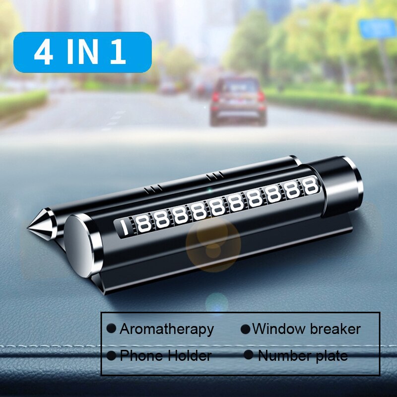 4in1 Safety Hammer Car Aromatherapy Phone Holder