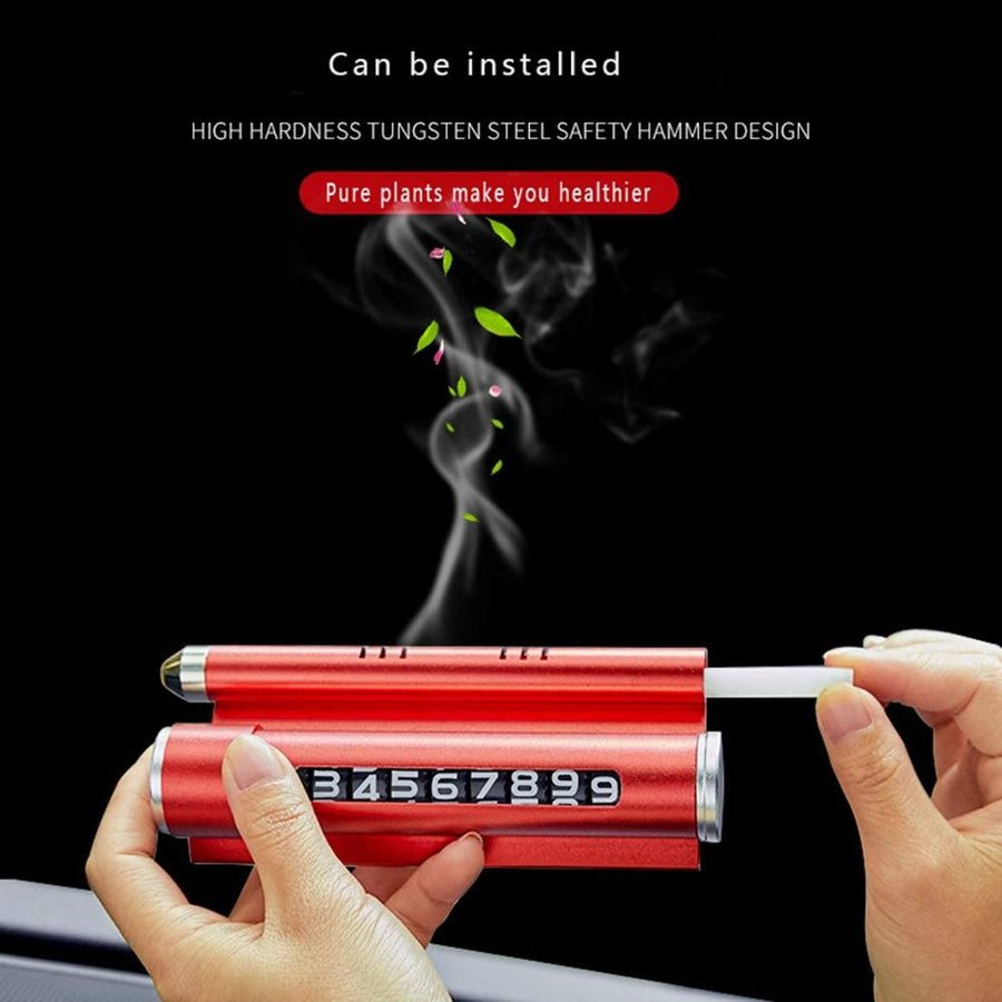 4in1 Safety Hammer Car Aromatherapy Phone Holder - Image 8