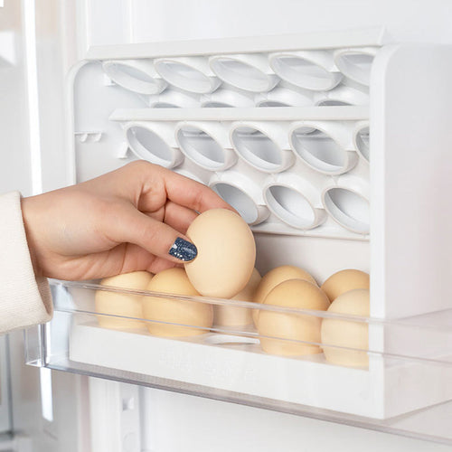 Multi-Layer Practical Egg Fridge Organizer Box - Image 0