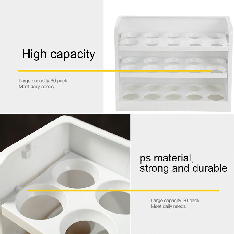 Multi-Layer Practical Egg Fridge Organizer Box - Image 7