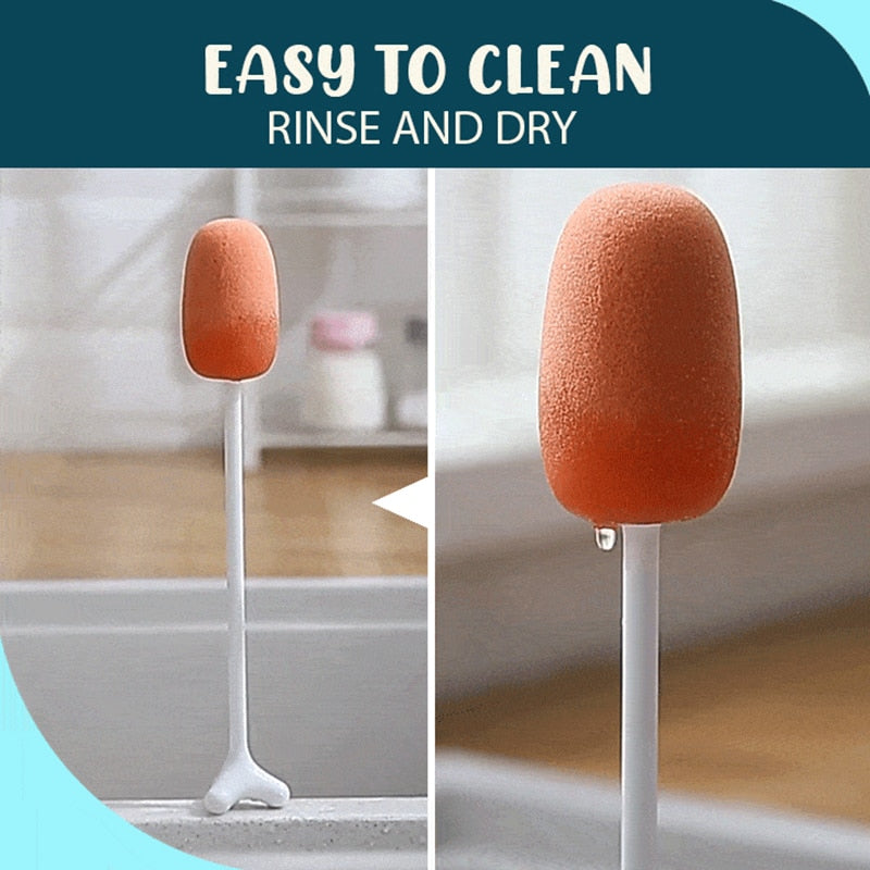 Long Handle Vertical Cleaning Sponge Brush