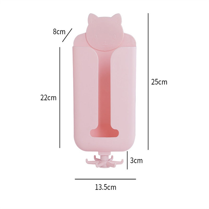 Wall-Mounted Rotating Hook Tissue Storage Dispenser - Image 9