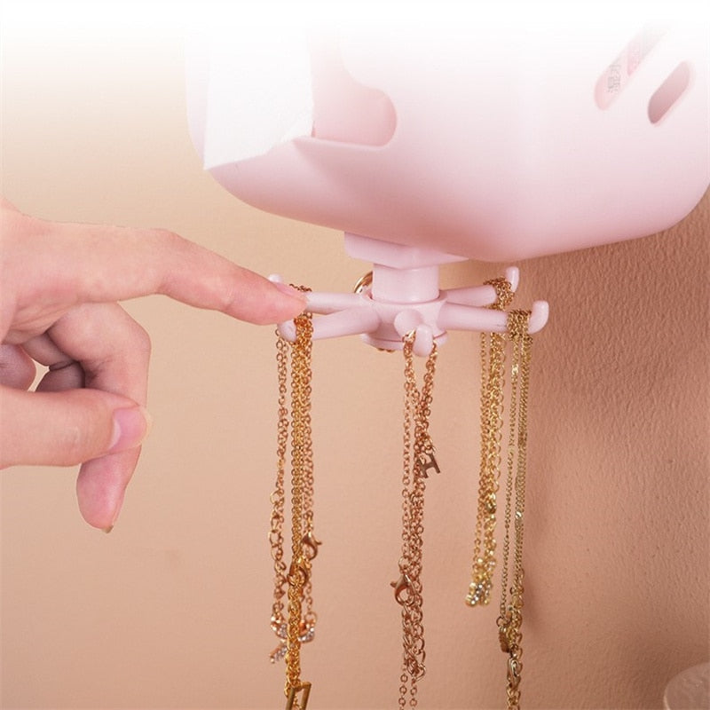 Wall-Mounted Rotating Hook Tissue Storage Dispenser