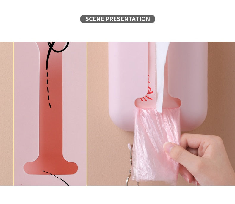 Wall-Mounted Rotating Hook Tissue Storage Dispenser - Image 6