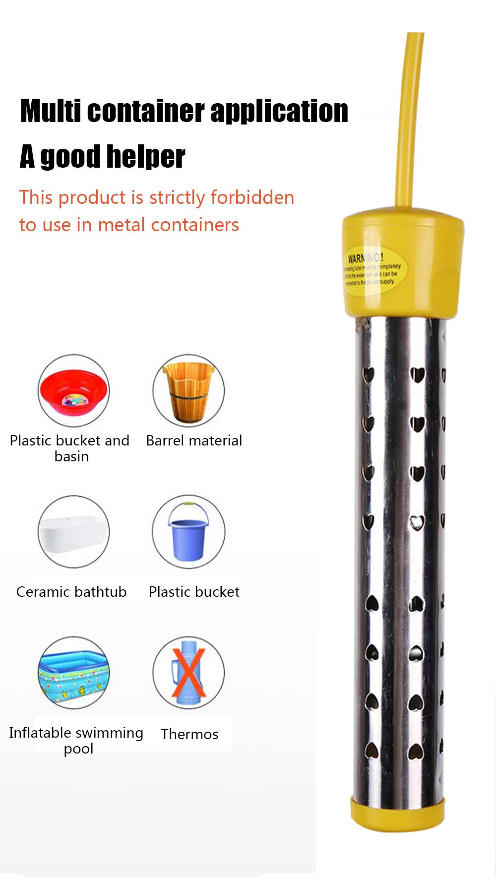 Multifunctional Portable Automatic Water Heater