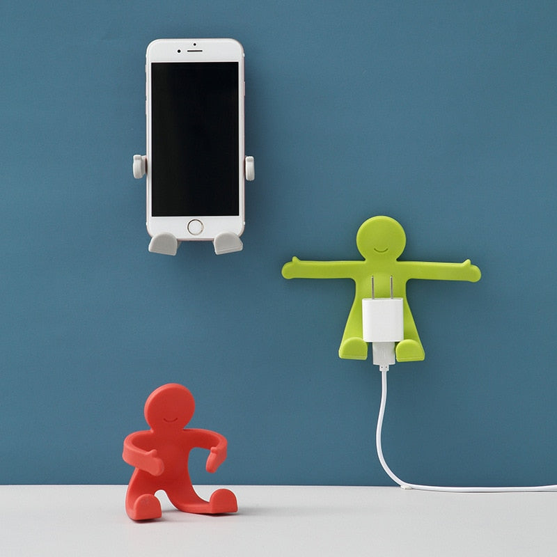 Creative Human Figure Wall Phone Holder Hook - Image 0
