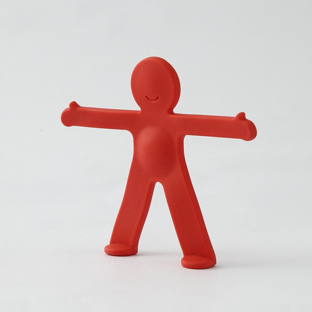 Creative Human Figure Wall Phone Holder Hook - Image 4