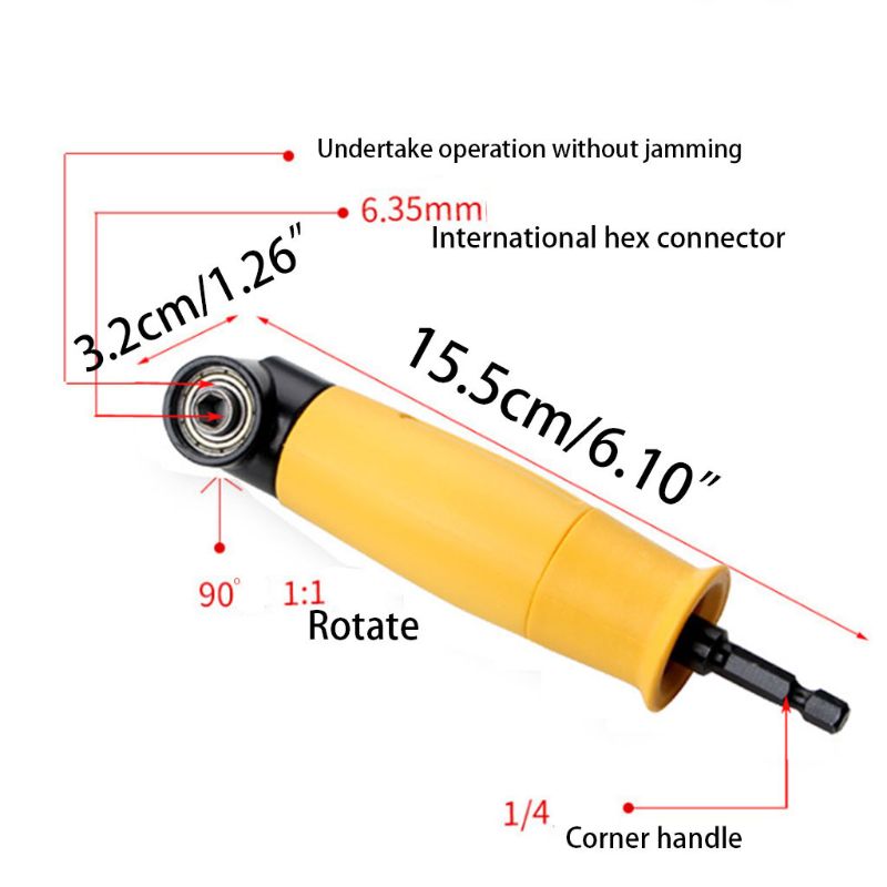 Universal Right Angle Corner Drill Extension