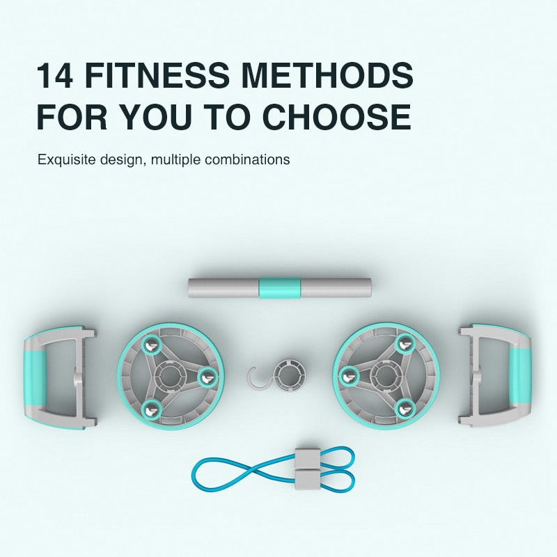 Self-Retracting Home Fitness Abdominal Wheel Roller - Image 2