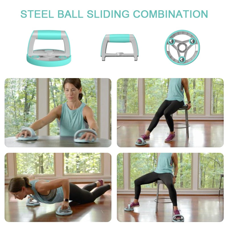 Self-Retracting Home Fitness Abdominal Wheel Roller - Image 7