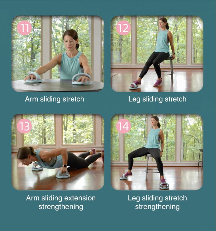 Self-Retracting Home Fitness Abdominal Wheel Roller - Image 16